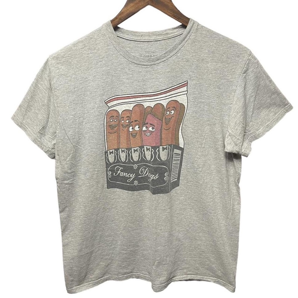 sausage party fancy dogs graphic short sleeve crewneck movie Promotion T-shirt